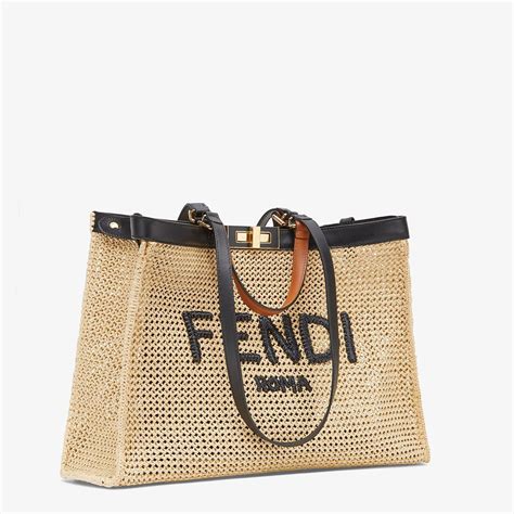 raffia bag fendi